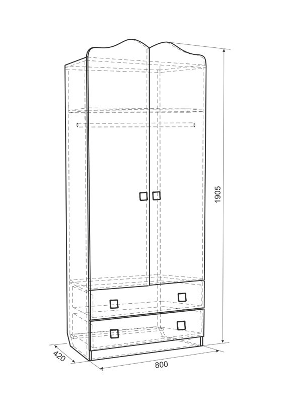 Шкаф детский Фэнтези