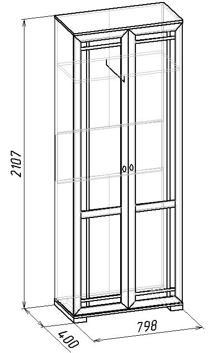 Шкаф распашной Шерлок