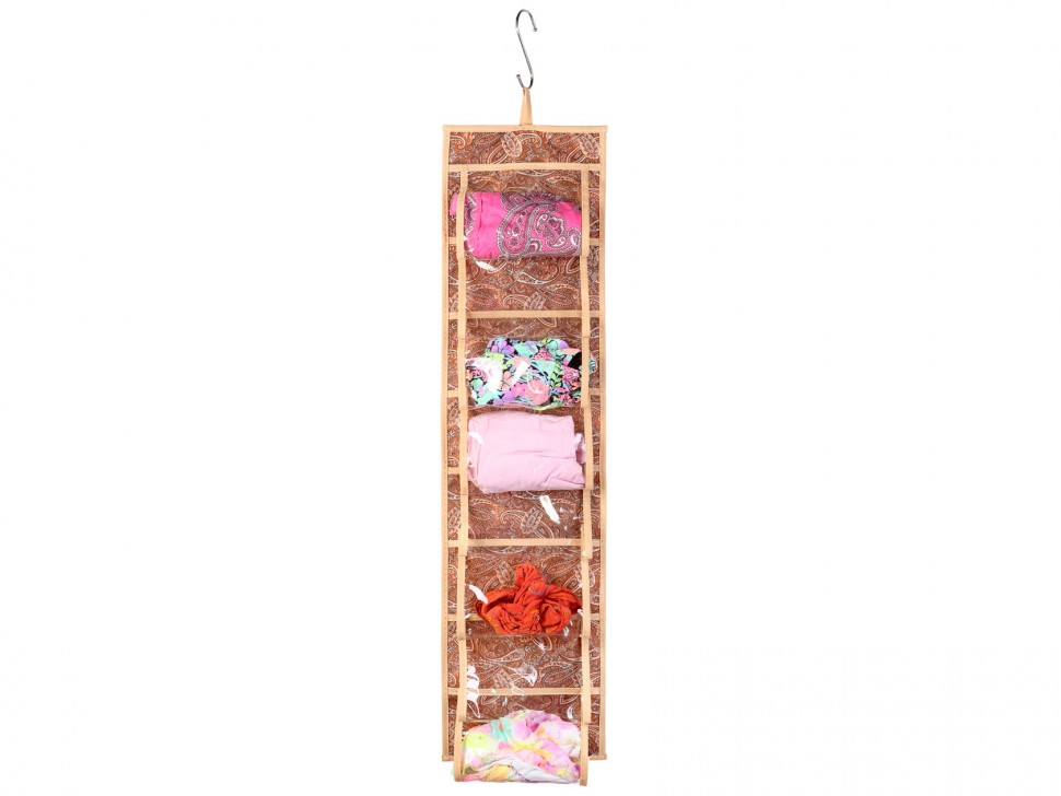 Кофр для колготок и мелочей Кофр для колготок и мелочей, двусторонний 16 карманов, 20х80см