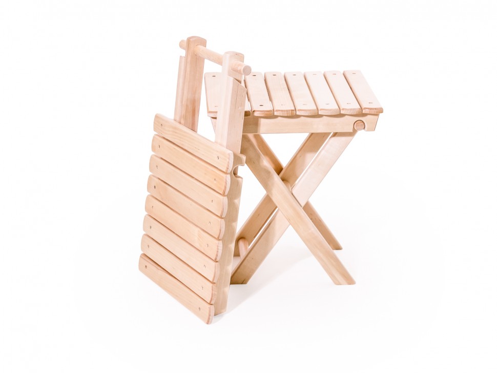 Табурет складной реечный (большой, средний, малый) СМ017Б, СМ018Б, СМ019Б