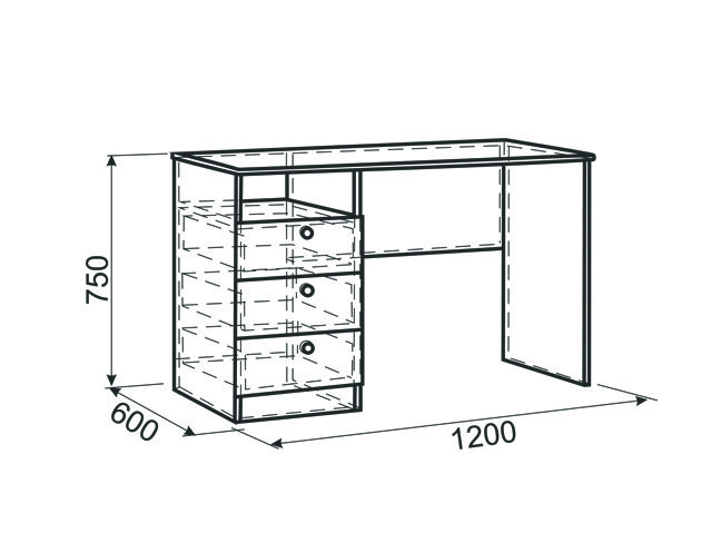 Письменный стол Гламур