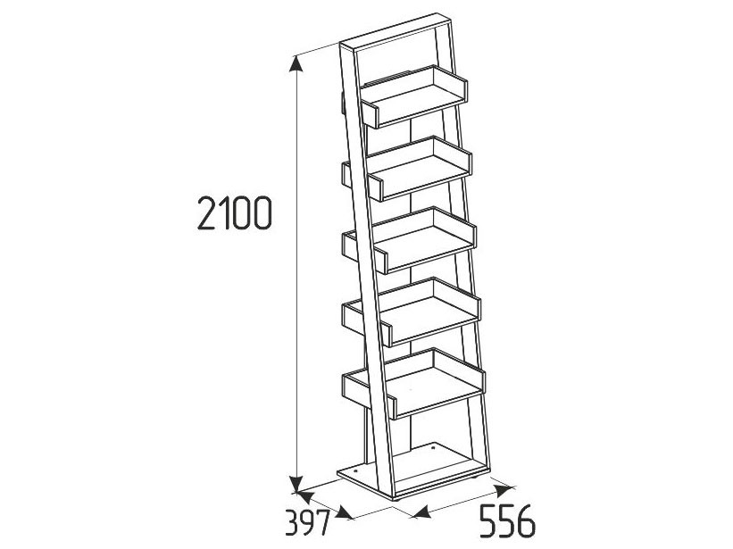 Стеллаж в детскую Натура