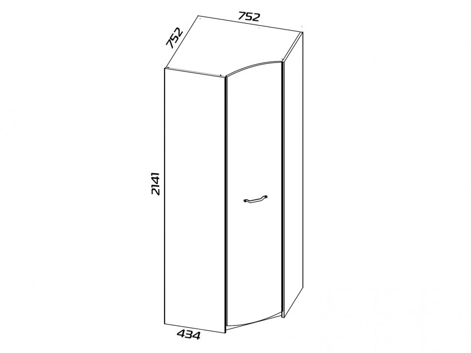 Угловой шкаф Кристофер ТД-328.07.23 Шкаф угловой