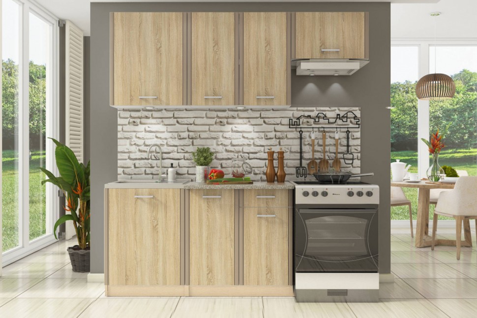 Прямой кухонный гарнитур СТЛ.094.00