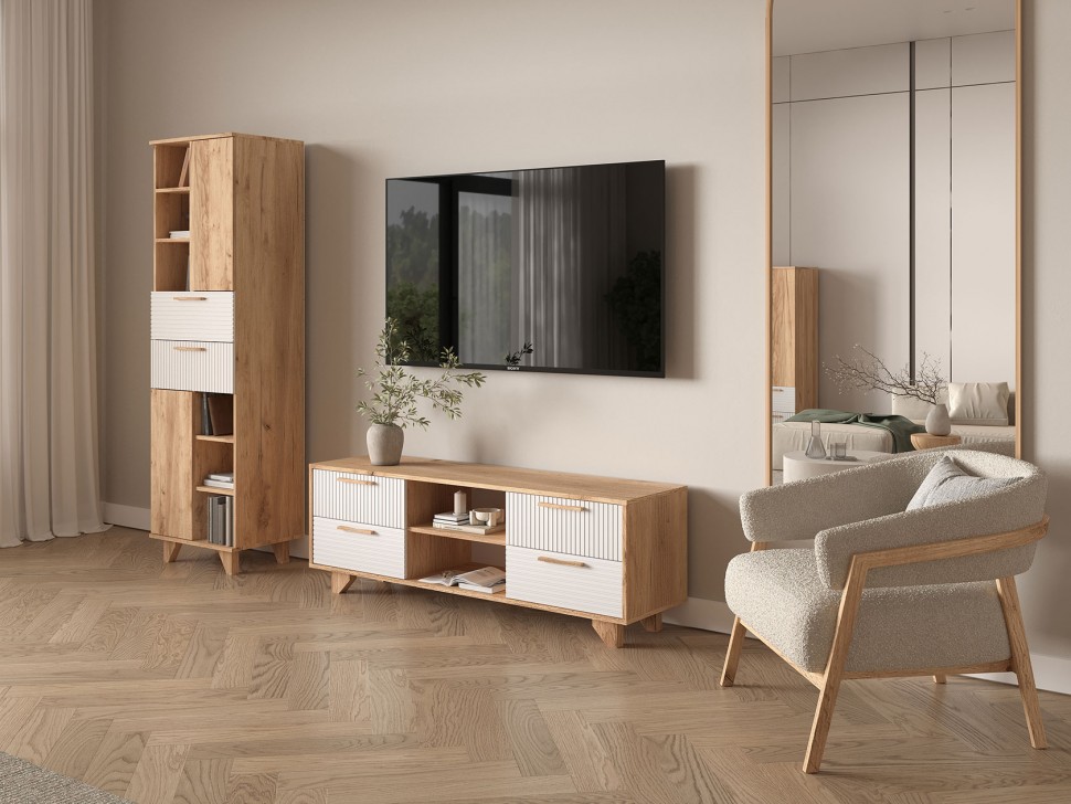 ТВ-тумба Ньерд с нишами