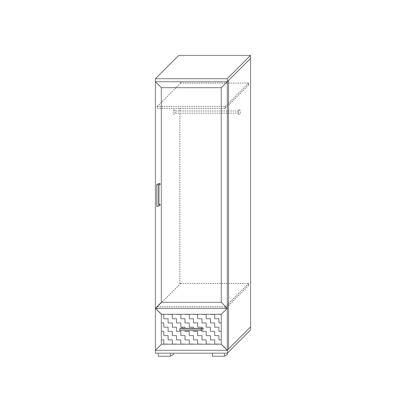 Шкаф для одежды Шкаф для одежды Парма Люкс