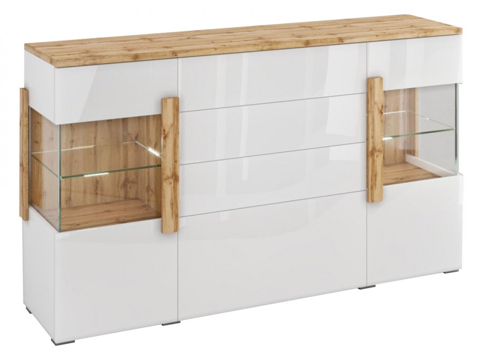 Комод 2-е двери 4-е ящика 1909.М1