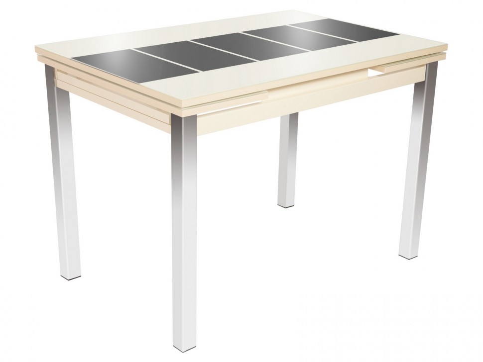 Обеденная группа для столовой и гостиной Стол Шанхай + 4 стула Бордо