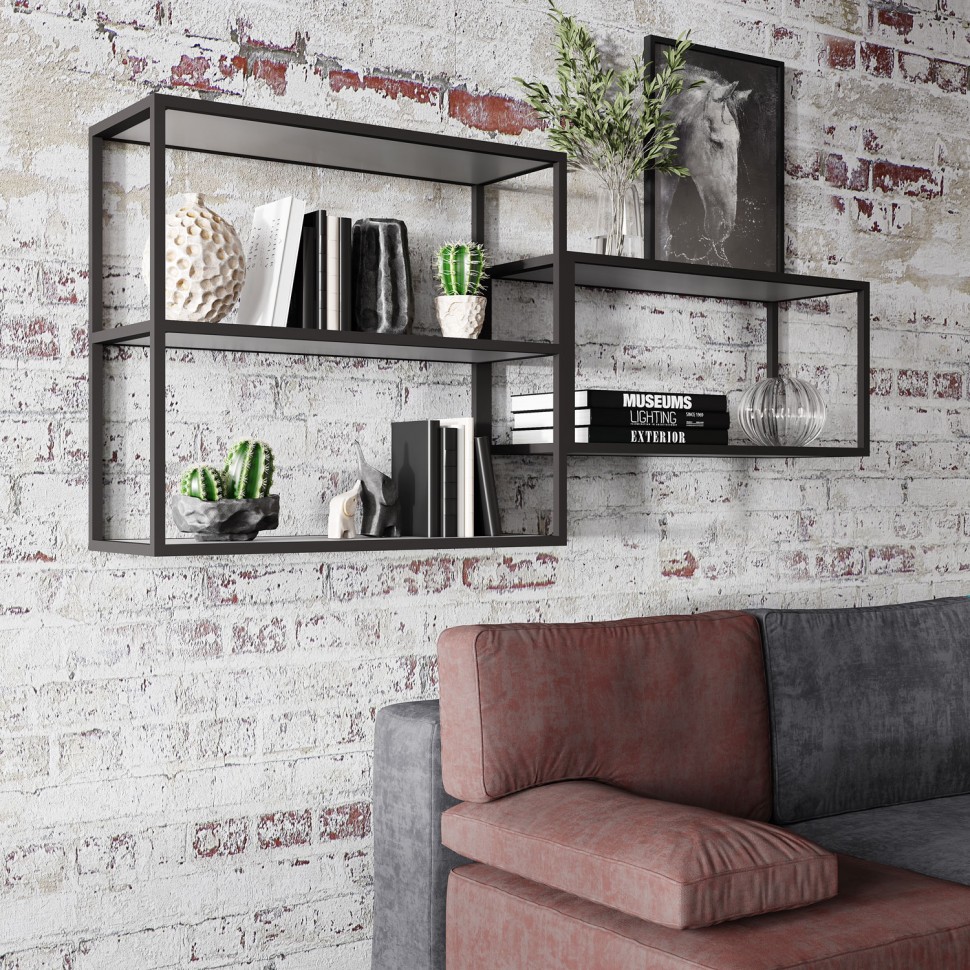 Настенная полка Лофт 3