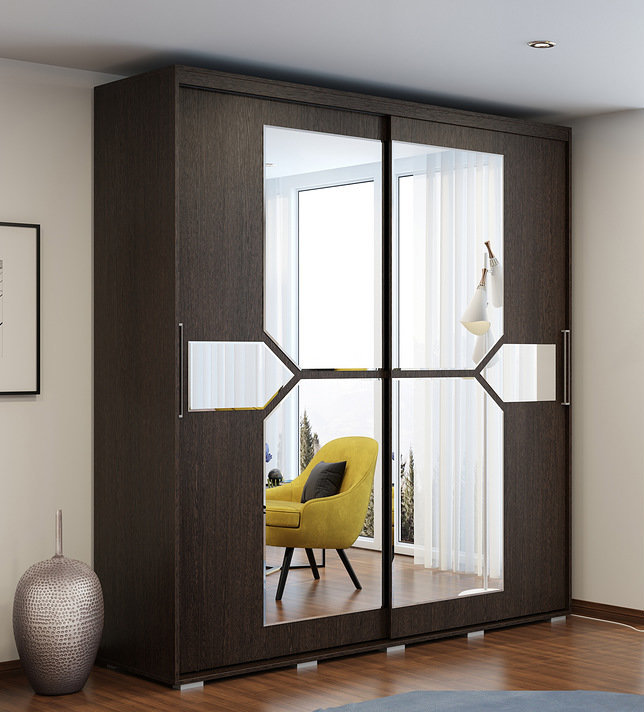 Шкаф-купе с зеркалом Крафт Клоуз