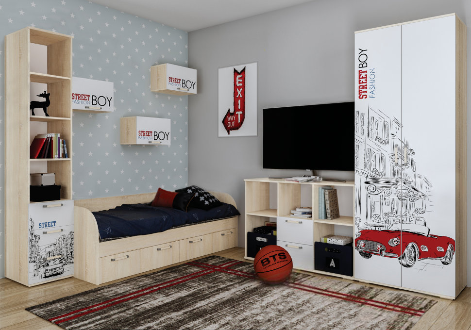 Стеллаж в детскую Сенди