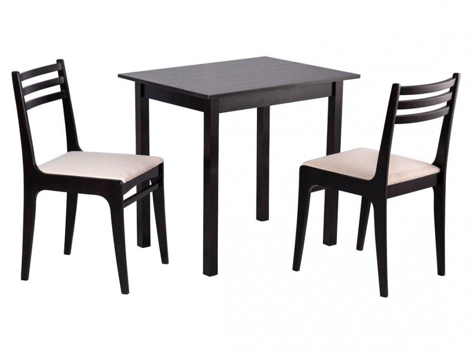 Обеденная группа для столовой и гостиной Обеденная группа Грис 2 Стол + 2 стула