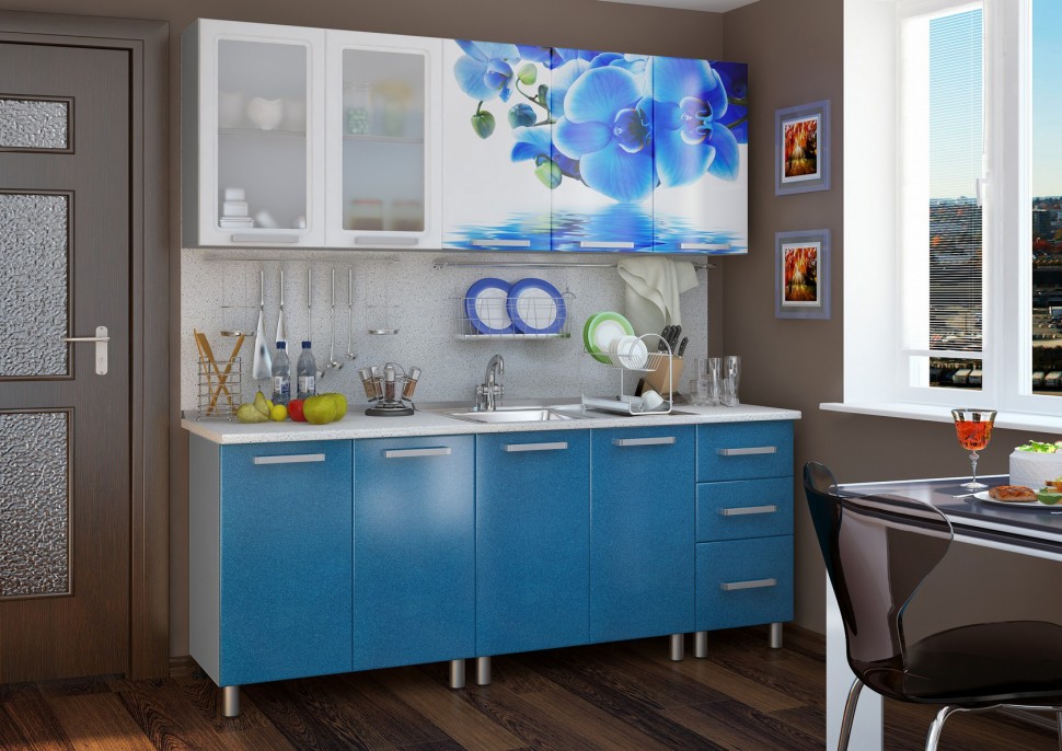 Кухонный гарнитур Лазурь 200 см