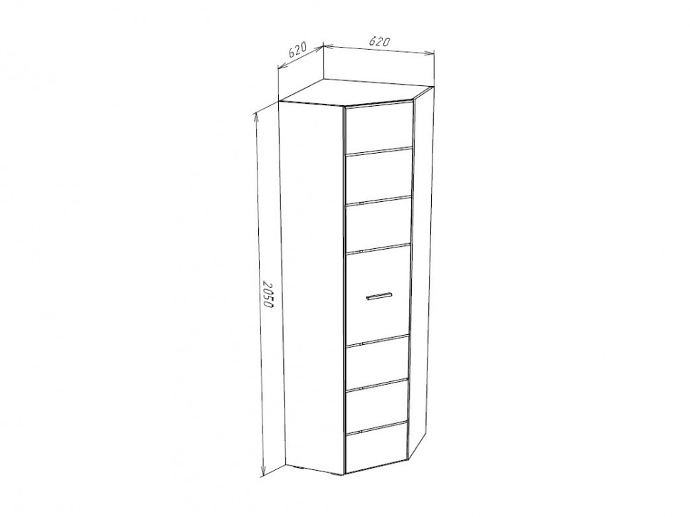 Угловой шкаф Глосс