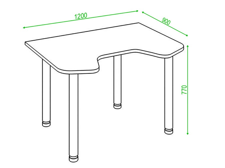 Компьютерный стол Стол компьютерный Свен 4 мет.опоры