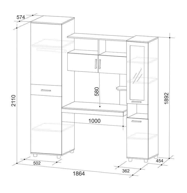 Детский компьютерный стол Комплекс Миллениум