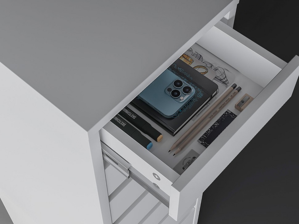 Тумба "Алтай" 352х500 H770 на колесах