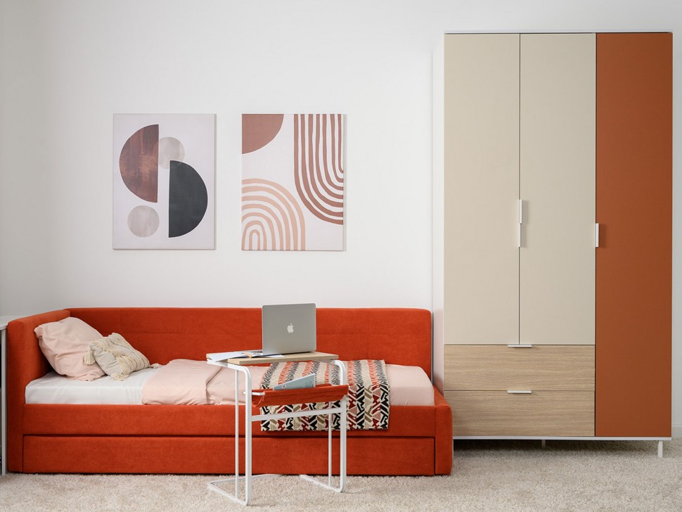 Детский шкаф Марвэл 3 двери 2 ящика