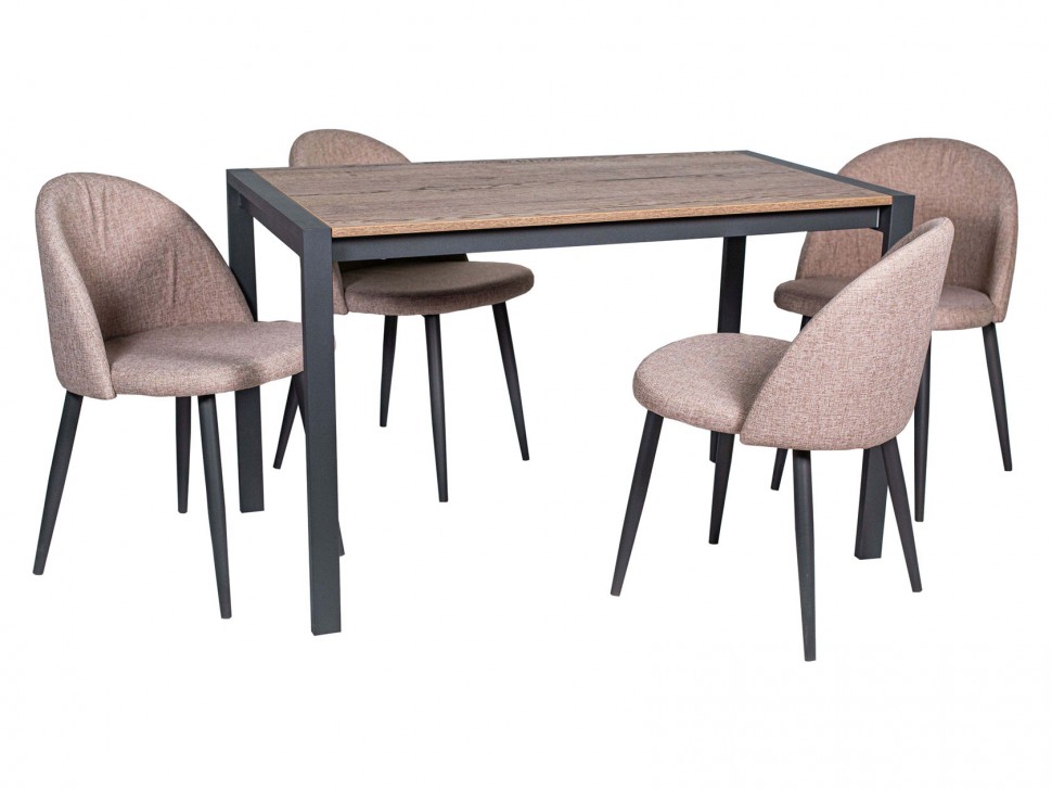 Обеденная группа Стол Кастел + 4 Стула Делтон