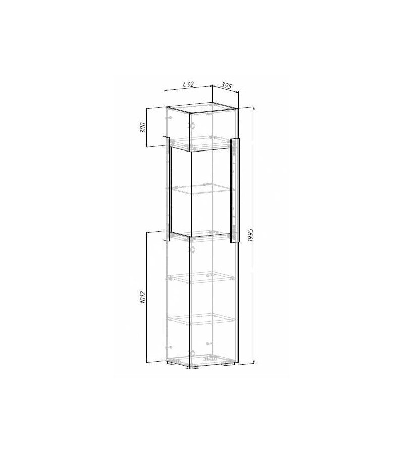 Шкаф-витрина Римини