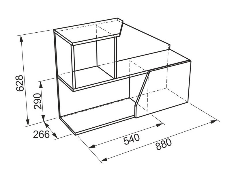 Настенная полка Колледж Полка-2 (Навесная)