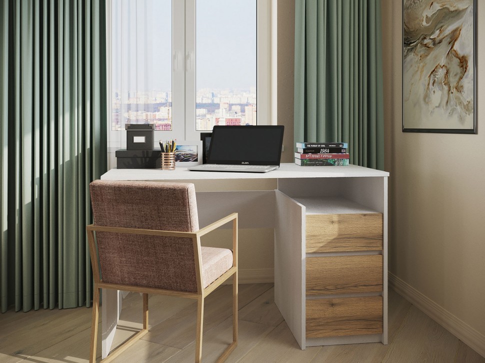 Комплект офисной мебели Стол СПМ-21 + Стеллаж СТ-12