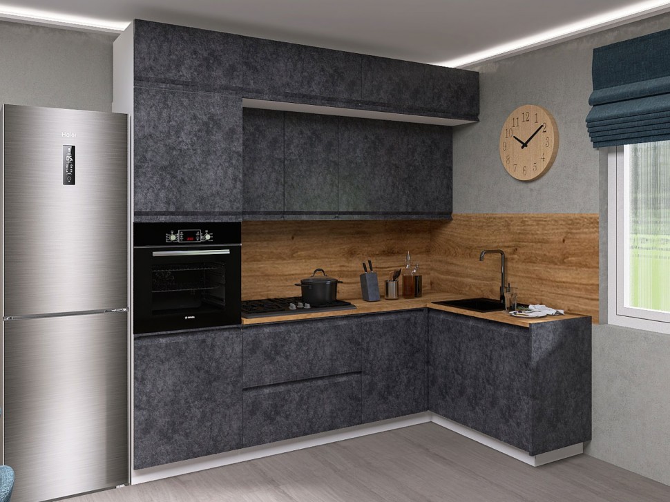 Кухонный гарнитур Вельвет 240х160 см