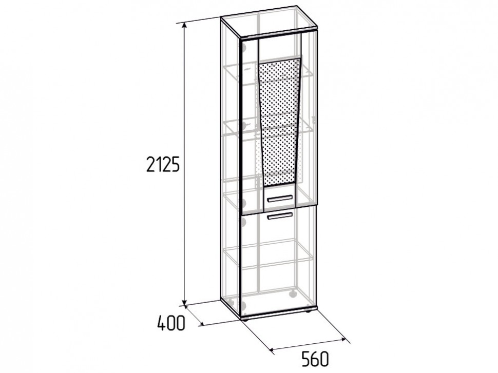 Шкаф-витрина Норвуд