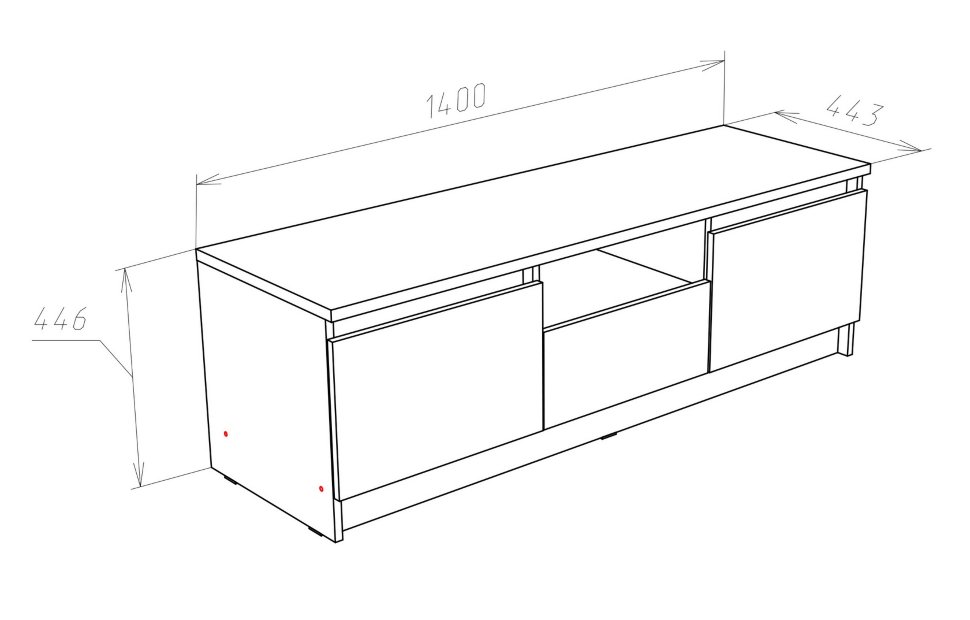 Тумба под телевизор Фанвик