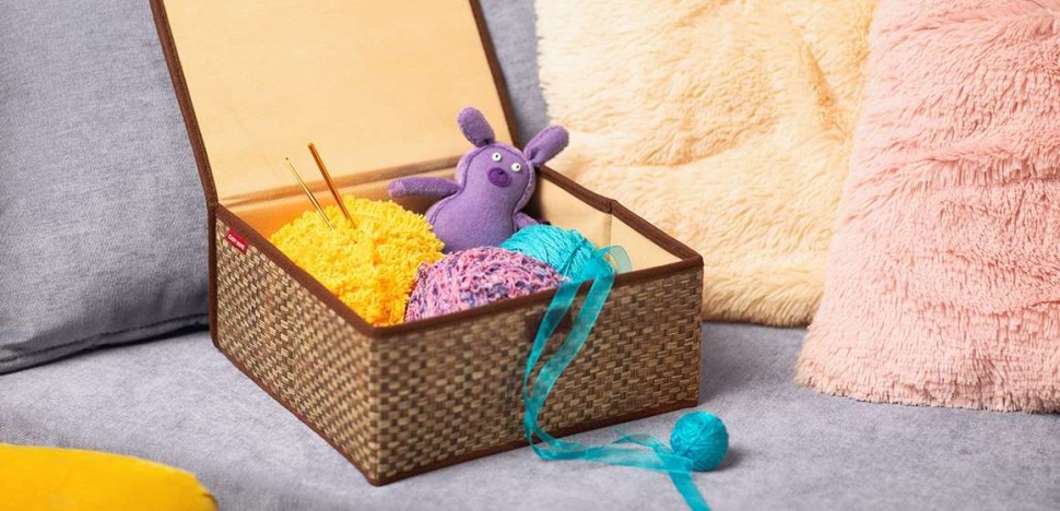 Кофр Коробка для хранения с крышкой 27х25х12см