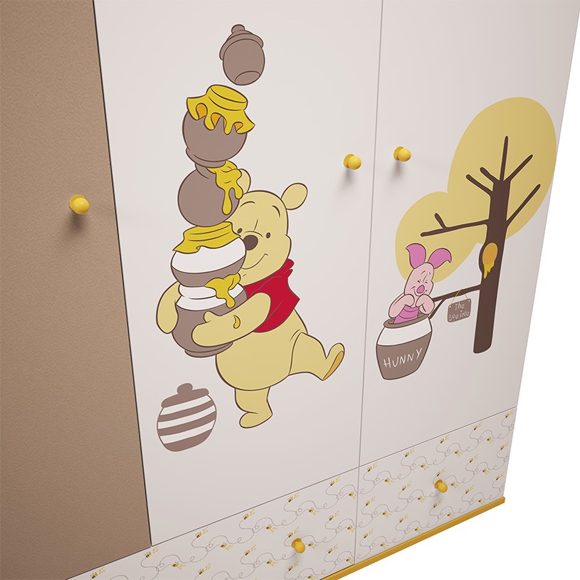 Шкаф детский Шкаф трехсекционный Polini kids Disney baby