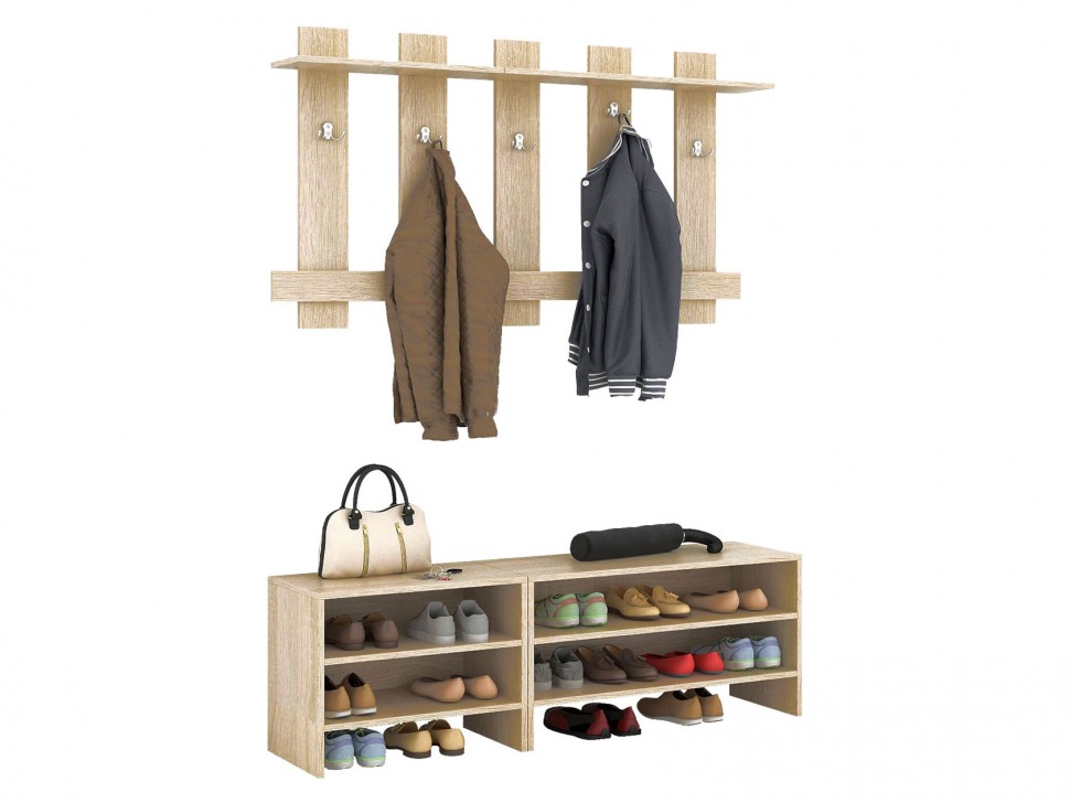 Вешалка в прихожую Уно-64