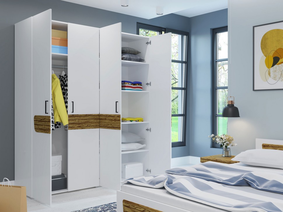 Распашной шкаф Шкаф 4 дв Милана