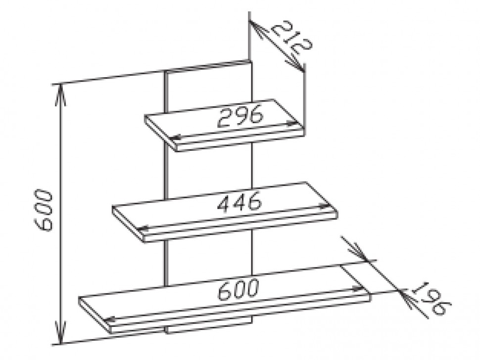 Настенная полка ПК-8